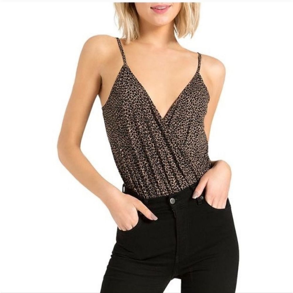 NWT n:Philanthropy Peppermint Bodysuit in Sugar Cheetah - Picture 4 of 10